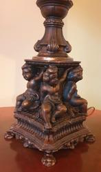 Antieke Messing Tafellamp Hollywood Regency, Antiek en Kunst, Antiek | Lampen, Ophalen