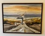 Schilderij "Paaldansen" Acryl op canvas 70x90cm Hans Pruijn, Antiek en Kunst, Kunst | Schilderijen | Klassiek, Ophalen of Verzenden