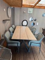 Mooie grote Tuinset met 6 stoelen en grote tafel, Ophalen of Verzenden