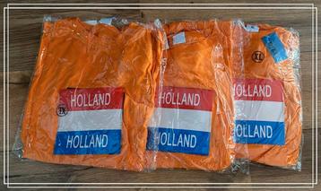Oranje T-shirts Holland vlag met bewegend LED lichtje nieuw! beschikbaar voor biedingen