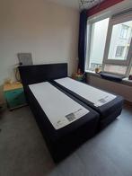 boxspring 2 personen, Huis en Inrichting, Slaapkamer | Bedden, Ophalen, Gebruikt, Zwart, Tweepersoons
