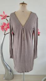 Trui jurk geribbeld stof mt XL, Beige, Maat 46/48 (XL) of groter, Ophalen of Verzenden, Zo goed als nieuw