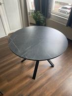 MARIEDAMM Ikea Tafel, zwart marmerpatroon, 105 cm, Ophalen, Zo goed als nieuw, Rond, 100 tot 150 cm