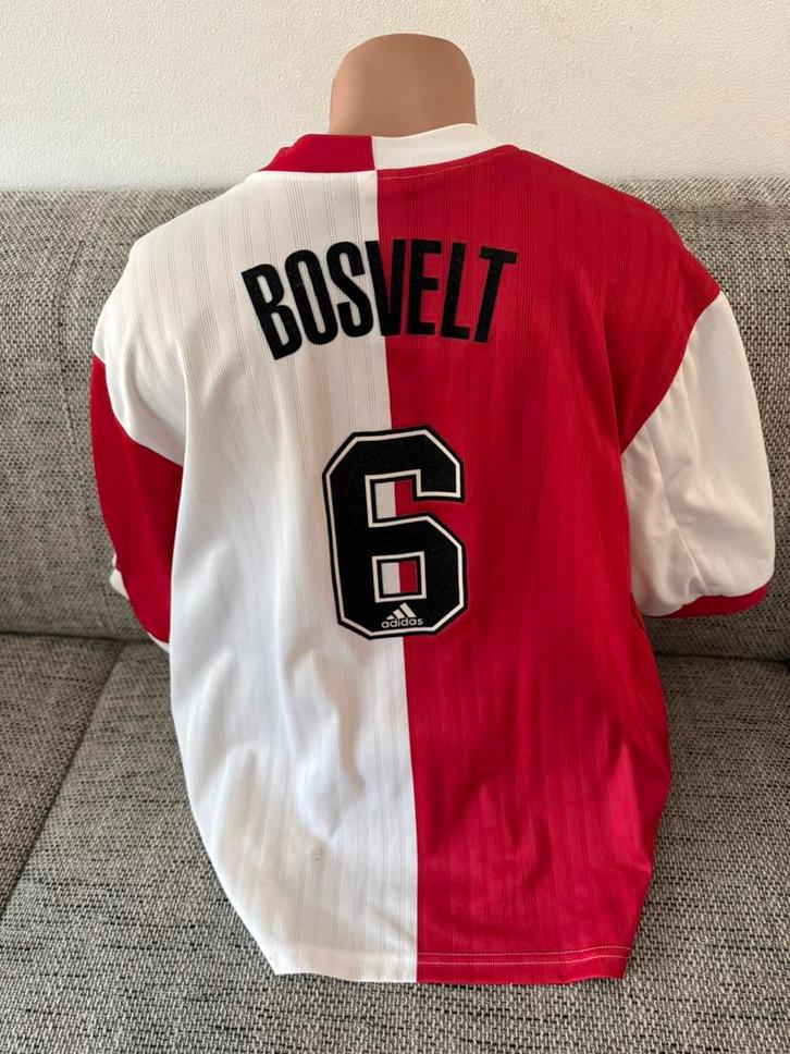 Vintage voetbalshirt Feyenoord thuisshirt 1999-2000 Bosvelt, Verzamelen, Sportartikelen en Voetbal, Gebruikt, Shirt, Feyenoord