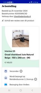 Ovaal vloerkleed, Ophalen, Bruin, 200 cm of meer, Zo goed als nieuw