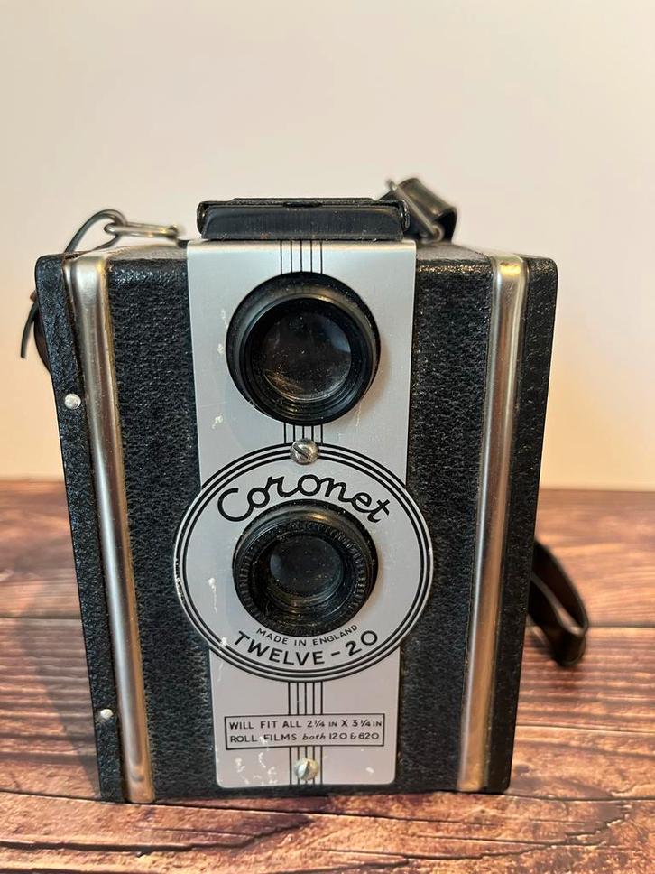 Coronet Twelve-20 Camera met Originele Doos, Audio, Tv en Foto, Fotocamera's Analoog, Gebruikt, Compact, Overige Merken, Verzenden