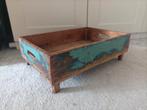 Vintage Krat van Scrapwood uit India, Ophalen, Minder dan 50 cm, Gebruikt, Minder dan 50 cm