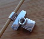 zilveren design hanger met onyx [805], Sieraden, Tassen en Uiterlijk, Kettinghangers, Verzenden, Zo goed als nieuw, Zilver, Zilver