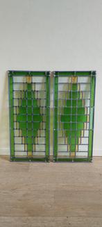 Glas in Lood ramen 4 stuks, Doe-het-zelf en Verbouw, Glas en Ramen, Ophalen, Minder dan 80 cm, Overige typen, Zo goed als nieuw