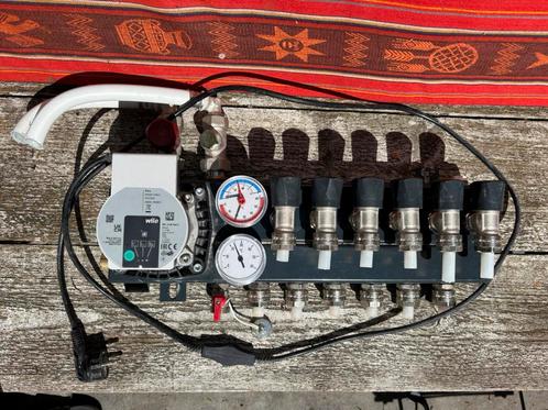 Vloerverwarming verdeler 6 groeps Wilo pomp, Doe-het-zelf en Verbouw, Verwarming en Radiatoren, Nieuw, Overige typen, Minder dan 200 watt