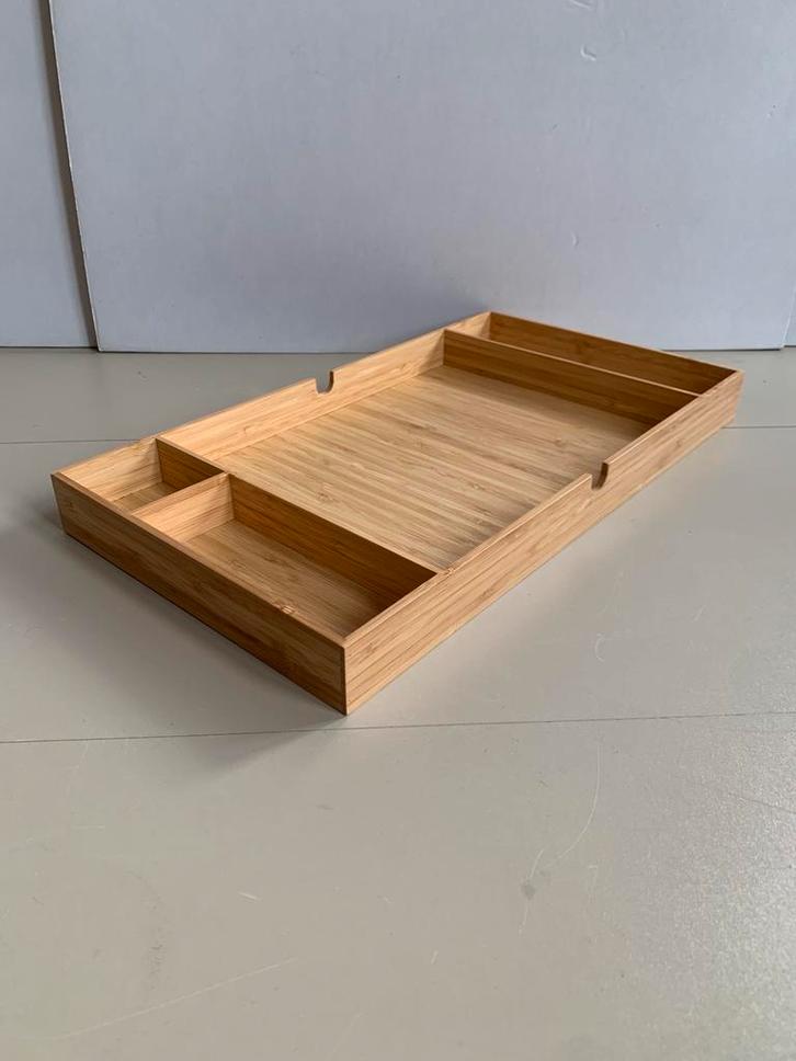 Bamboe houten sorteerbak, lade, 46,5x25,5x4cm, Hobby en Vrije tijd, Overige Hobby en Vrije tijd, Zo goed als nieuw, Ophalen of Verzenden