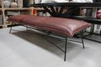Luxe bank eetkamerbank Vidar Jess design metaal & leer