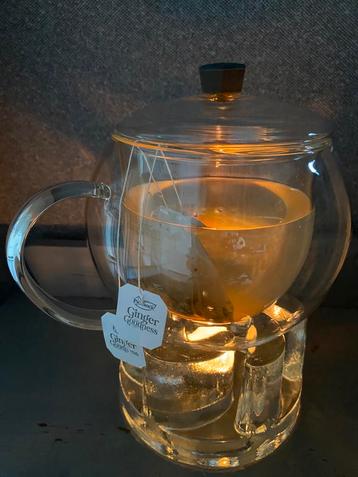 Theepot - Dubbelwandig glas! beschikbaar voor biedingen