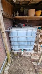 IBC vat / regenton 1.000 liter met kraan, Tuin en Terras, Regentonnen, Ophalen, Kunststof, Gebruikt, Met kraantje