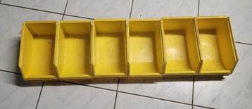 metalen rails voor magazijnbakjes incl. bakjes beschikbaar voor biedingen