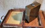 curiosa Oud verwarmd voetenbankje. stoof kruik, Antiek en Kunst, Ophalen