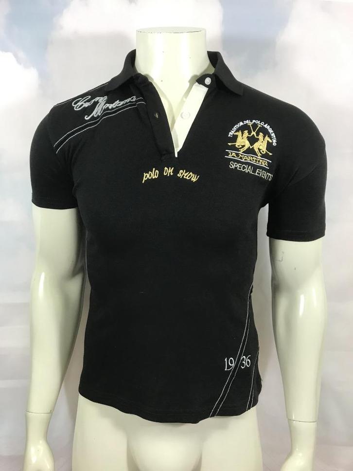 La Martina zwarte polo maat L (3C8), Kleding | Heren, Polo's, Gedragen, Maat 48/50 (M), Zwart, Ophalen of Verzenden