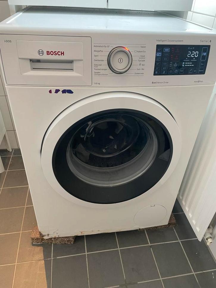 Bosch Serie 6 i-DOS Wasmachine - 8kg - Goed Werkend, Witgoed en Apparatuur, Wasmachines, Gebruikt, Voorlader, 6 tot 8 kg, 85 tot 90 cm