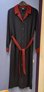 Aspesi midi jurk als nieuw donkerblauw roestbruin 38 M 47491, Kleding | Dames, Maat 38/40 (M), Aspesi, Aspesi, Blauw