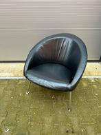 Artifort Hanna fauteuil zwart leder, Huis en Inrichting, Luxe design, Ophalen of Verzenden, Metaal, 75 tot 100 cm