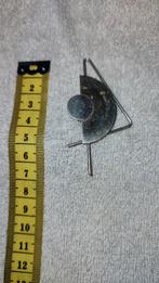 Vintage Stalen Broche - 80's Stijl, Sieraden, Tassen en Uiterlijk, Broches, Overige materialen, 4 tot 7 cm, Gebruikt, Ophalen of Verzenden