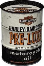 Harley Davidson Pre-Luxe motor reclame spaarpot van metaal