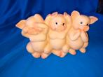 BEELDJE 3 VARKENTJES SPAARPOT OPHALEN, Ophalen of Verzenden, Zo goed als nieuw