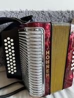 Hohner Corona III  GCF Trekharmonica, Muziek en Instrumenten, Accordeons, 72-bas, Ophalen of Verzenden, Zo goed als nieuw, Met koffer
