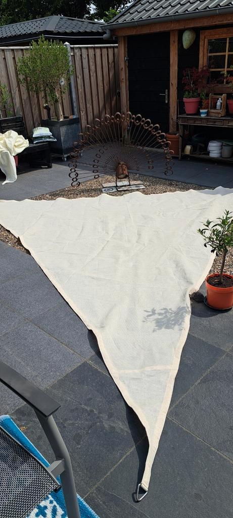 Heavy duty qualty schaduwdoek en 2 polyester schaduwdoeken, Tuin en Terras, Schaduwdoeken, Gebruikt, Ophalen