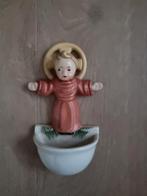 Vintage Wijwaterbakje Porselein Engel, Antiek en Kunst, Ophalen of Verzenden