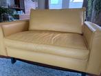 Gele leren Roels loveseat - Zeer goede conditie!, Huis en Inrichting, Ophalen, Leer, 75 tot 100 cm, 125 cm of meer