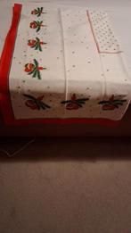 Vintage Kerst Tafelkleed met Kaarsen, Ophalen of Verzenden, Gebruikt, Rechthoek, Binnen