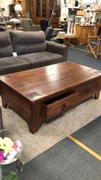 Teak houten salontafel, Huis en Inrichting, Tafels | Salontafels, Ophalen, Gebruikt, 50 tot 100 cm, Minder dan 50 cm