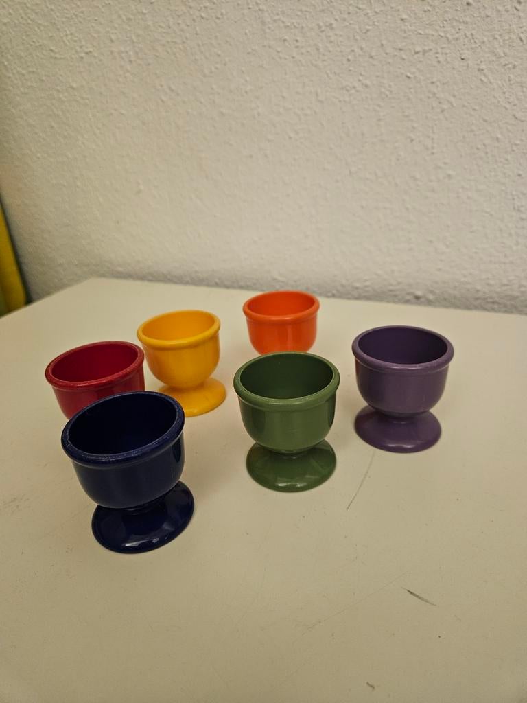 Vintage gekleurde Emsa eierdopjes, Ophalen of Verzenden, Overige typen