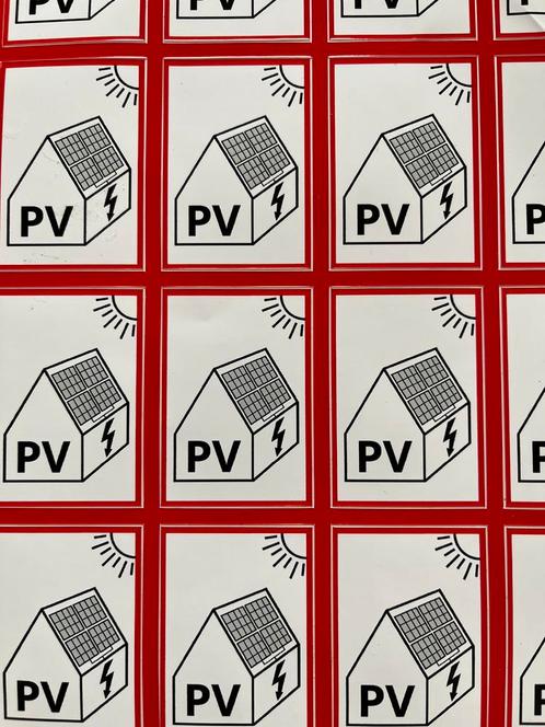 PV sticker ivm zonnepanelen NIEUW diverse formaten in 1 koop, Verzamelen, Stickers, Nieuw, Overige typen, Ophalen of Verzenden