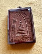 Zeldzaam antiek Buddha amulet in hoogwaardig draagmontuur, Ophalen of Verzenden