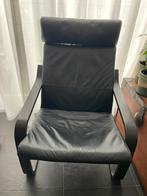 Ikea stoel zwart leer Poäng., Ophalen, Gebruikt, Leer