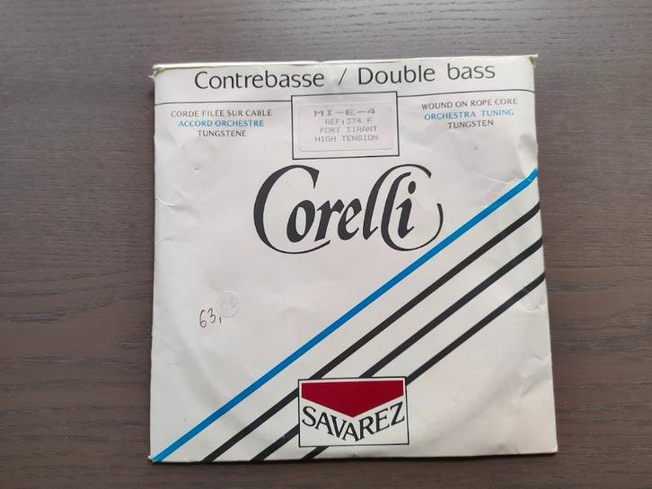 Corelli 374F E Snaar voor 3/4 en 4/4 Contrabas, Muziek en Instrumenten, Instrumenten | Onderdelen, Nieuw, Contrabas, Ophalen of Verzenden