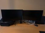 2x Iiyama ProLite E2483HS Monitor incl. dubbele ophangbeug, Computers en Software, Monitoren, Ophalen, Full HD, 60 Hz of minder