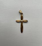 Mooi doublé hangertje met pareltje, Sieraden, Tassen en Uiterlijk, Kettinghangers, Overige materialen, Gebruikt, Ophalen of Verzenden