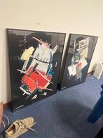 Moderne Kunst ingelijste print., Ophalen of Verzenden