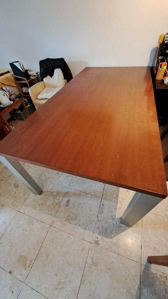 Grote (Eet)tafel, Huis en Inrichting, Tafels | Eettafels, Gebruikt, 100 tot 150 cm, 200 cm of meer, Vijf personen of meer, Rechthoekig