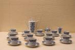 29 delig Kahla Kobaltunterglarur porseleinen theeservies 443, Huis en Inrichting, Gebruikt, Ophalen of Verzenden, Bord(en), Wedgwood