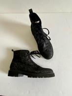 J468 Gabor maat 38 leren boots veter-schoenen zwart leer, Kleding | Dames, Schoenen, Zwart, Gabor, Ophalen of Verzenden, Zo goed als nieuw