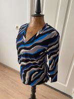 Travelstof shirt maat 38, Maat 38/40 (M), Blauw, Ophalen of Verzenden, Zo goed als nieuw