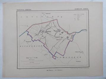 28 / Gemeente Jabeek Limburg Litho uit 1866 door J. Kuyper beschikbaar voor biedingen