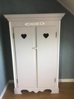 Brocante kast OPSETIMS + wandrek, Huis en Inrichting, Kasten | Kledingkasten, Ophalen, Zo goed als nieuw, Met hangruimte, Landelijk, brocante