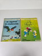 2 stripboeken 2 smurfenverhalen, 3e en 5e reeks, EERSTE DRUK, Gelezen, Peyo, Eén stripboek, Ophalen of Verzenden