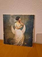 Wandplaat vrouw op maan loods5, Ophalen of Verzenden, Zo goed als nieuw, Schilderij, Minder dan 50 cm