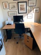 Hoek bureau met lade lok, Ophalen, Zo goed als nieuw